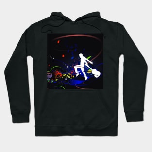 Music Love Digital Art Hoodie